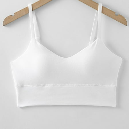Brondbend Strapless Bra for Big Bust Push Up Wireless Full Coverage Padded Adjustable Straps Sexy Comfortable Deep Cup Sports Bra Delightful Sticky Bra for Casual Clearance Sales White L