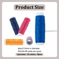 thumbnail image 2 of 15 Colors Polyester Embroidery Thread for Denim 820 Yards Heavy Duty Sewing Threads Denim Thread for Jeans with Clear Plastic Storage Box for Quilting Serger Sewing and Embroidery, 2 of 5
