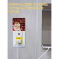 thumbnail image 5 of Christmas Night Lights Auto Sensor Santa Claus Plug-in LED Nightlights Dusk to Dawn for Living Room, Bedroom, Bathroom, Hallway, Stairways Wall Decor, Gold Snowflake Red Buffalo Plaid Night Light, 5 of 9