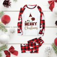thumbnail image 2 of Pyjamas Assortis pour Famille Automne Hiver Joyeux Noël Pyjamas pour Femmes Coton Bio Bébé Pyjamas de Noël, 2 of 6