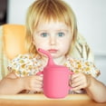 thumbnail image 2 of JLFNYA Silicone Baby Straw Cup for Baby,Spill Proof Toddler Transition Sippy Cup with Straw and Handles,Baby Straw Cup for 6 12 18 Months,First Training Cup,Water Drinking Cup for Toddlers, 2 of 5