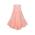 thumbnail image 4 of Ensemble Robe Fille Sac à Main Rose Blush Taille Haute Fleur 3D Sans Manches 8 Ans, 4 of 6