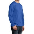 thumbnail image 5 of Mafoose Mens Long Sleeve Core Cotton T-Shirts Royal 3XL, 5 of 5
