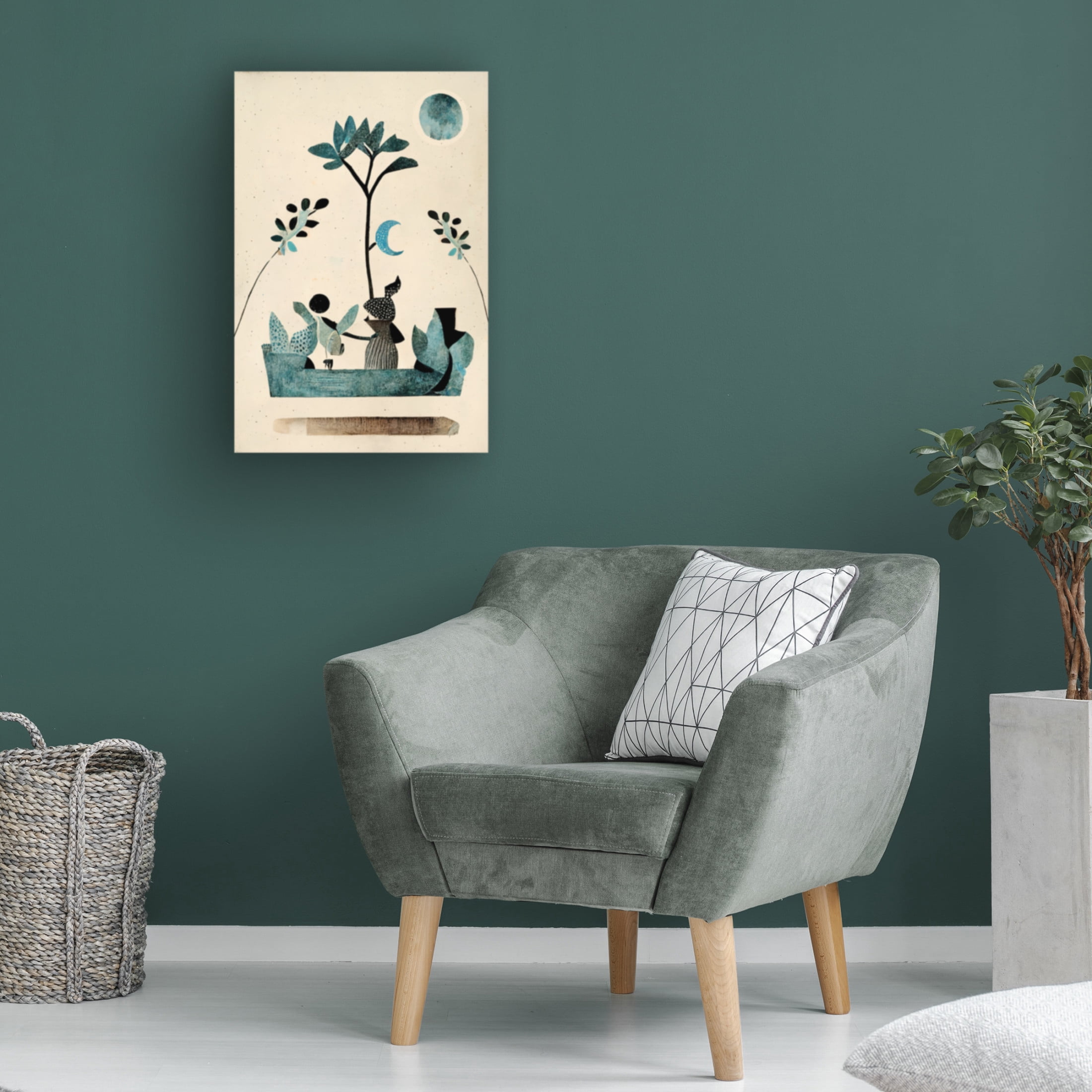 Canvas Wall Art - Treechild 'My Fantastic Journey' Wall Art for Living Room, Bedroom, or Office D?cor by Trademark Fine Art - 12 x 19 Inches