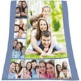 thumbnail image 6 of Personalised Blanket Throw for Adults and Baby Customised Soft Blanket with Photos Text,Anti-Pilling Flannel for Bed, Sofa, Living Room Birthday Souvenir Wedding Valentine's Day Custom Gift, 6 of 6