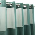 thumbnail image 2 of Estbridge [Rideau en Polyester 71*74 Po] Polyester 71*74 Po Ensemble de Rideau de Douche pour Salle de Bain d'Hôtel / Multiples Couleurs, Tissage Gaufré Sans Crochets, Doublure à Boutons-Pression, Dessus en Maille pour Fenêtre, 230 G/m2, Lavable, Gomme, 2 of 7