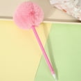 thumbnail image 3 of Furry Pom Ballpoint Pen Writing Pen 0.7mm for Adult Student Writing Journaling, 3 of 16