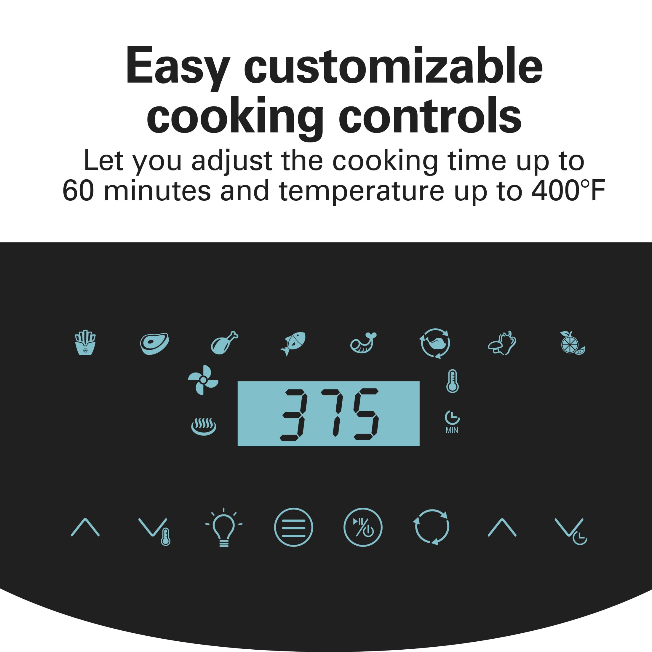 Hamilton Beach 11.6 Quart Air Fryer Oven with Rotisserie, Black and Stainless Steel