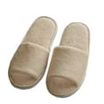 thumbnail image 2 of SPRING PARK Home Indoor Hotel Slippers Round Toe Coral Fleece Shoes Slip On Footwear Men Women, 2 of 8