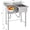 5#, variant on Bingirl Freest&ing Double Bowl Stainless-Steel Utility Sink 35 By 20 By 12 in NSF Certified Corrosion Resistant Adj Legs Rapid Drainage With Hot And Cold Faucets Durable Com Kitchen