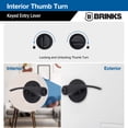thumbnail image 3 of Brinks Keyed Entry Vervo Door Lever, Matte Black Finish, 3 of 14