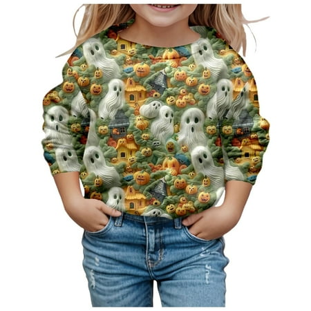 

Children Fashion Cute Printed Crew Neck Hoodless Long Sleeve Sweatshirt Big Boys Hoodies Coastal Edge Hoodie Boy Hoodies Teen Girl Hoodie Boys Jacket 12 Girls Hoodies with Ears Hoodie for Teens Sweat