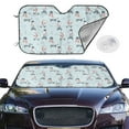 thumbnail image 2 of Daiia Poodle Playing Skateboard Windshield Sun Shade for Car SUV Truck (Small ), Car Sun Shade Windshield, Car Shades for Front Windows, Sunshade for Car Windshield, 2 of 7