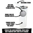 thumbnail image 5 of ProSub 20oz Epoxy & Engravable Coated Stainless Steel Skinny Tumbler - White, 5 of 11