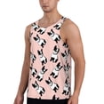 thumbnail image 2 of Fotbe French Bulldog1 Pattern Men's Quick Dry Workout Tank Top Gym Muscle Tee Fitness Bodybuilding Sleeveless T Shirt Breathable Workout Shirt-XX-Large, 2 of 9