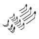 thumbnail image 1 of Ganchos dobles de metal Bling Bling para almacenamiento en pared para garaje tipo U y J, 1 of 12