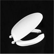 Centoco 620-301 Crane White Elongated Premium Plastic Toilet Seat With Open front