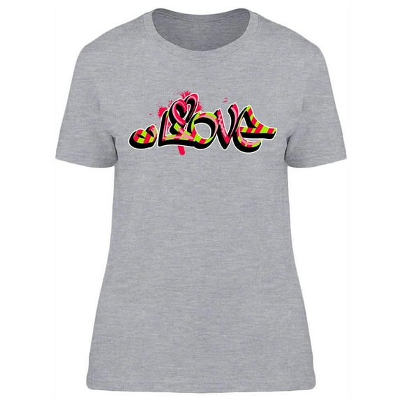 Love Graffiti Design T-Shirt Women -Image by Shutterstock, Female Small