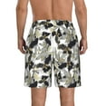 thumbnail image 3 of Kdxio Abstract Watercolor Pattern Mens Casual Shorts - Drawstring Summer Beach Sports Shorts for Men, 3 of 9