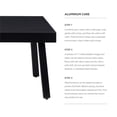 thumbnail image 6 of Linon Turner Outdoor Lightweight Rust Resistant Coffee Table in Black Aluminum, 6 of 17