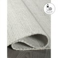 thumbnail image 2 of FH Home Machine Washable Area Rug - Hand Woven, Stain Resistant, Pet Friendly - Premium Recycled Polyester Yarn - Solid - Kitchen, Bathroom, Laundry Room - Kingscote - Ivory - 3 x 5 ft, 2 of 7
