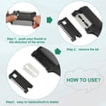 thumbnail image 4 of Razor Comb Hair Thinner Comb Hairdressing Razor Comb Hair Cutting Razor Comb Double Sided Hairdressing Razor Comb Tool for Hair Cutting and Styling, 4 of 5