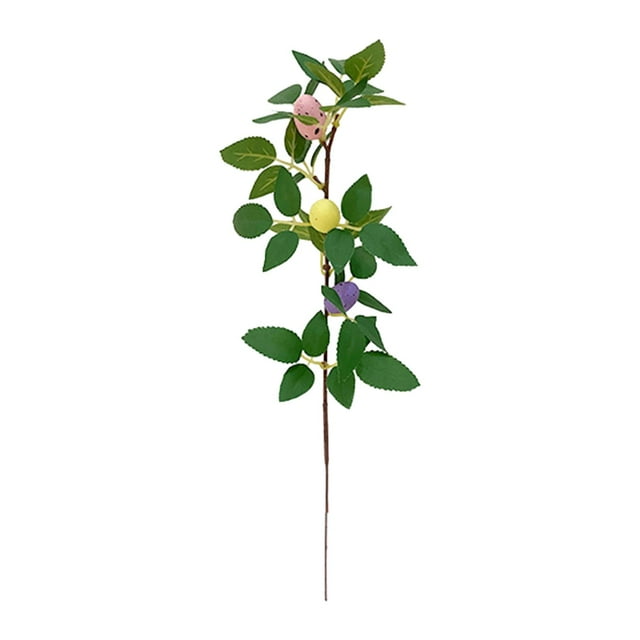 Ramo de flores con ramas de árbol de Pascua, recuerdo de fiesta, púas de flores 5 puntas