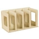 thumbnail image 2 of Estantería de madera para escritorio, organizador de mesa, estante de exhibición, estante decorativo para DVD Beige, 2 of 9