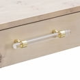 thumbnail image 6 of TOV Furniture Brandyss White Burl Work Desk, 6 of 10