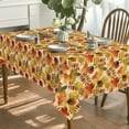 thumbnail image 3 of Fall Tablecloth 60x84 Inch Rectangular, Thanksgiving Autumn Harvest Watercolor Leaf Table Cover for Party Picnic Dinner Decor, 3 of 6