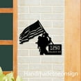 thumbnail image 2 of Handmadetneonsign American Soldie House Number, American Home Address Metal, Soldie House Address Sign 64491, 2 of 5