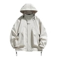 thumbnail image 1 of Styesk Jackets for Men Men's Spring And Charge Coat Thin Outdoor Mountaineering And Riding Windproof Work Coat, 1 of 8