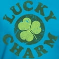 thumbnail image 3 of CafePress - Lucky Charm [Shamrock] Men's Fitted T Shirt (Dark) - Men's Fitted T-Shirt, 3 of 4