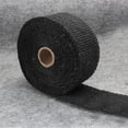 thumbnail image 1 of Rollo de envoltura térmica para escape de motocicleta, resistente a altas temperaturas, cinta aislante acústica para tubo de escape de motocicleta, 5 mm x 50 mm x 5 m (0,2 x 2 x 5,5 yd), color negro., 1 of 1
