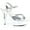 Silver/Silver Chrome, variant on Ellie Shoes E-609-Chrome, 6" Womens Pointed Chrome Stiletto Sandal. 10 / Silver/Silver Chrome