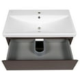 thumbnail image 3 of Modern Free standing Bathroom Vanity with Washbasin | Elit Brown Matte Collection | Non-Toxic Fire-Resistant MDF-56" (28+28)-Diamond Collection 40", 3 of 5