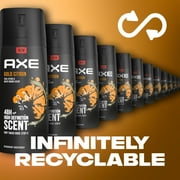 Axe Gold Citron Body Spray for Men, 4 Oz