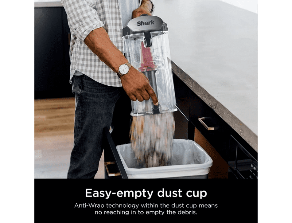 Shark ZU102 Rotator Pet Upright Vacuum with PowerFins HairPro, 2.9 L Dust Cup, Charcoal