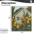 thumbnail image 4 of Stupell Industries Cottage Sunlit Cottage Garden View White Framed Giclee Art, 11 x 14, by Carson Overstreet, 4 of 8