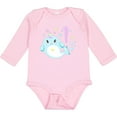 thumbnail image 3 of Inktastic Happy 1st Birthday with Cute Narwhal Stars and Bubbles Boys or Girls Long Sleeve Baby Bodysuit, 3 of 5