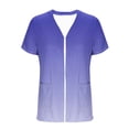 thumbnail image 3 of Camiseta de Cuello Redondo de Color Sólido Casual de Ajuste Suelto con Poliéster Suave, Camiseta de Verano para Uso Diario en Casa O Trabajo, 3 of 7