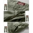 thumbnail image 5 of Matchstick Men's Retro Relaxed Plus Size Cargo Pants with Multi Pockets, 5 of 8