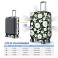 thumbnail image 6 of Haiem White Daisies and Bee Luggage Cover Printed Suitcase Covers for Luggage Elastic Washable Suitcase Protector Fits 18-32 Inch Luggage-Small, 6 of 9