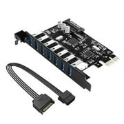 ORICO SuperSpeed 7 Ports USB3.0 PCI-E Expansion Card Adapter HUB Controller for Windows Vista PC Laptop