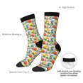 thumbnail image 4 of Cauagu Retro Bike Print Crew Socks for Women and Men,Adult Athletic Running Socks 1-Pair Sports Socks Work Gear Socks with Moisture Wicking, 4 of 6