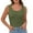 Olive Green, variant on Wyobmus Tank Tops for Women Summer Sleeveless Scoop Neck Ribbed Tanks Slim Fitted Basic Cami Tee Shirts S-2X Olive Green