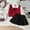 Red, variant on Clothes for Girls 2 Piece Girls Outfits Long Sleeve Pullover Bowknot or Heart Top and Skirts Fall Outfits Girls Clothes Size 4-5 Years