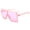 Pink, variant on Square Vintage Oversized Large Frame Fashion Sunglasses for Women, Men, Junior Teen, Rectangle Flat Top Composite Frame, Big Wind Shield Lens, UV 400, Pink Frame Pink Lens