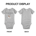thumbnail image 3 of My Big Brother Is A Jack Russell Terrier Dog Funny Baby Bodysuit Boy Girl Unisex, 3 of 5