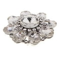 thumbnail image 4 of Rongfmy Crystal Rhinestone Craft Glass Buttons Jewelry Buttons Decorative Buttons Flower White, 4 of 9
